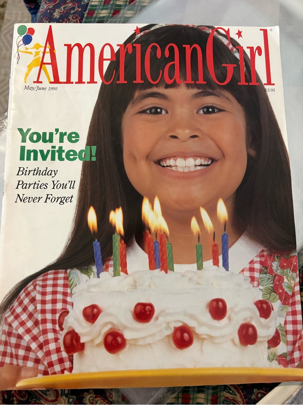 American Girl Magazine May June 1995 Paper Doll #16, Excellent Condition